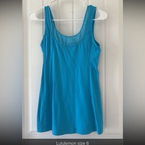 Lululemon Athletica Vibrant Blue Tank Top
